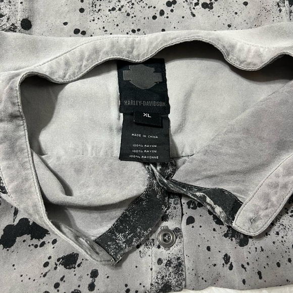 Harley Davidson | Abstract Skull Print Sleeveless Top - Picture 4 of 6